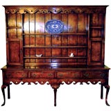 English Handcrafted Welch Dresser With Shelves.