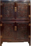 Compound Cabinet with Carved Doors