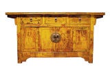 Antique Yellow Lacquered Coffer