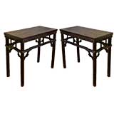 Antique Pair of Chinese Half-Tables
