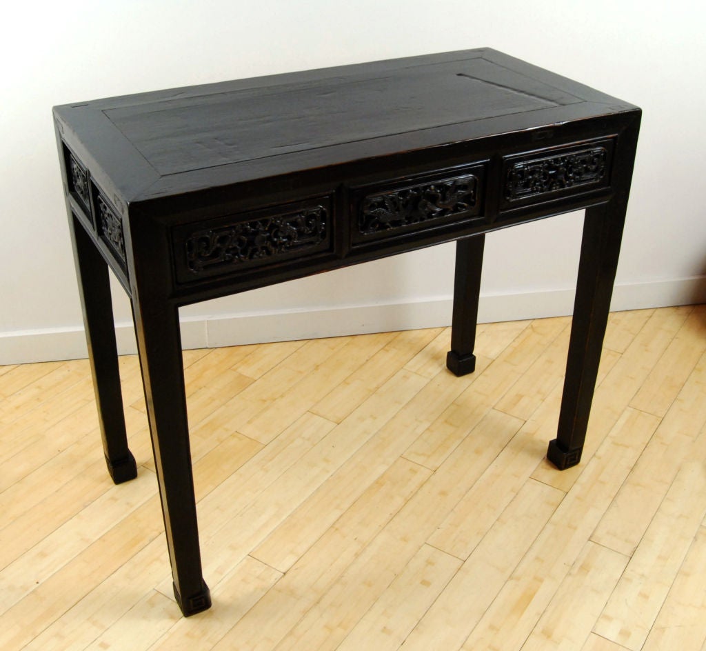 Three Drawer Side Table