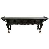 Antique Highly Carved Chinese Console Table