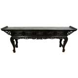 Highly Carved Chinese Console Table Highly Carved Chinese Console Table