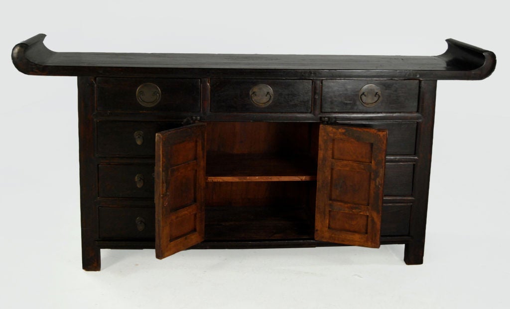 19th Century Chinese Altar Table with Flanked Top