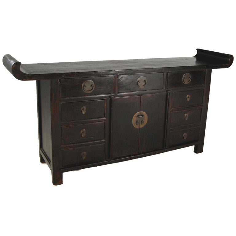 Chinese Altar Table with Flanked Top