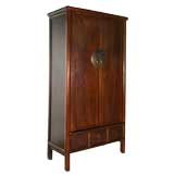 Antique Chinese Tapered Cabinet