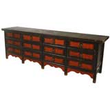 Antique Twelve Drawer Chinese Sideboard