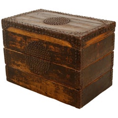 Antique Chinese Full Moon Trunk