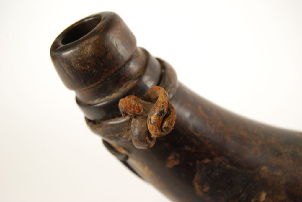19th Century Tibetan Powder Horn