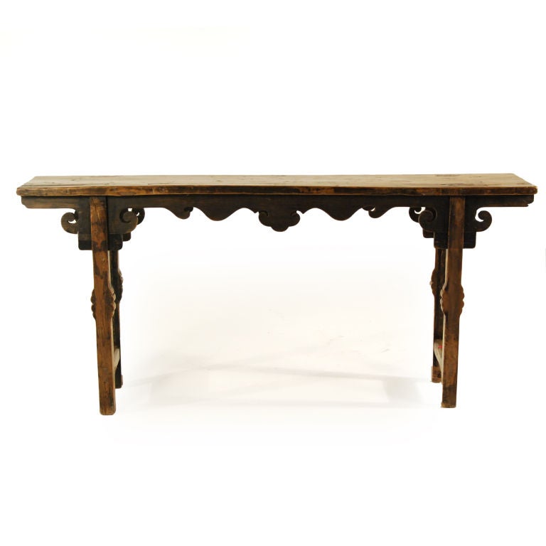 Pine Chinese Console Table