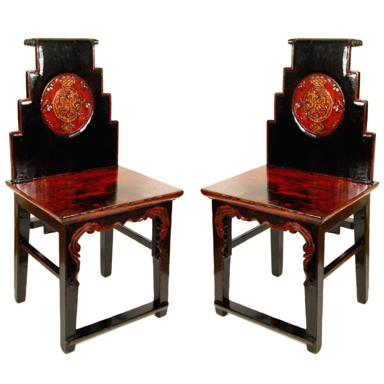 Pair of Chinese Chairs For Sale at 1stdibs