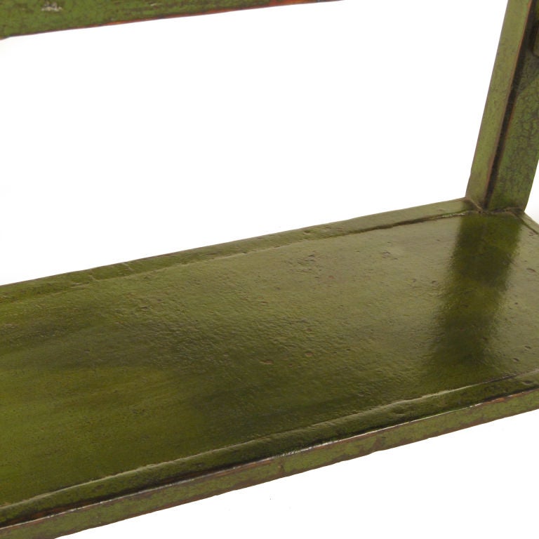 Green Lacquered Chinese Console Table 1