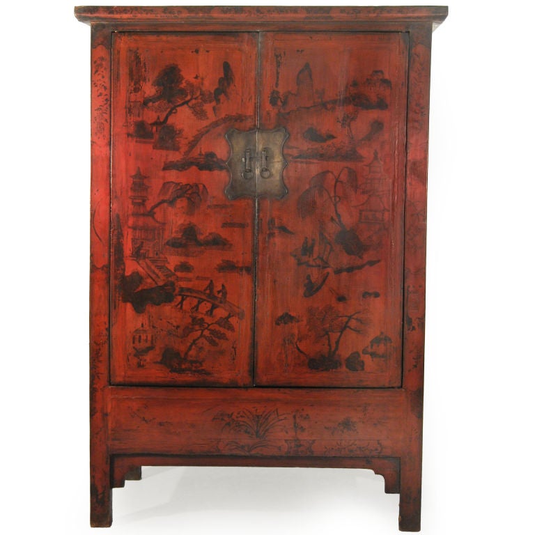 Painted Chinese Cabinet