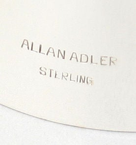 Mid-20th Century Allan Adler Modernist Sterling Candlesticks For Sale