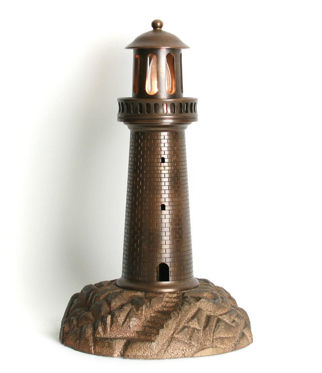 Sculptural Light House Lamp