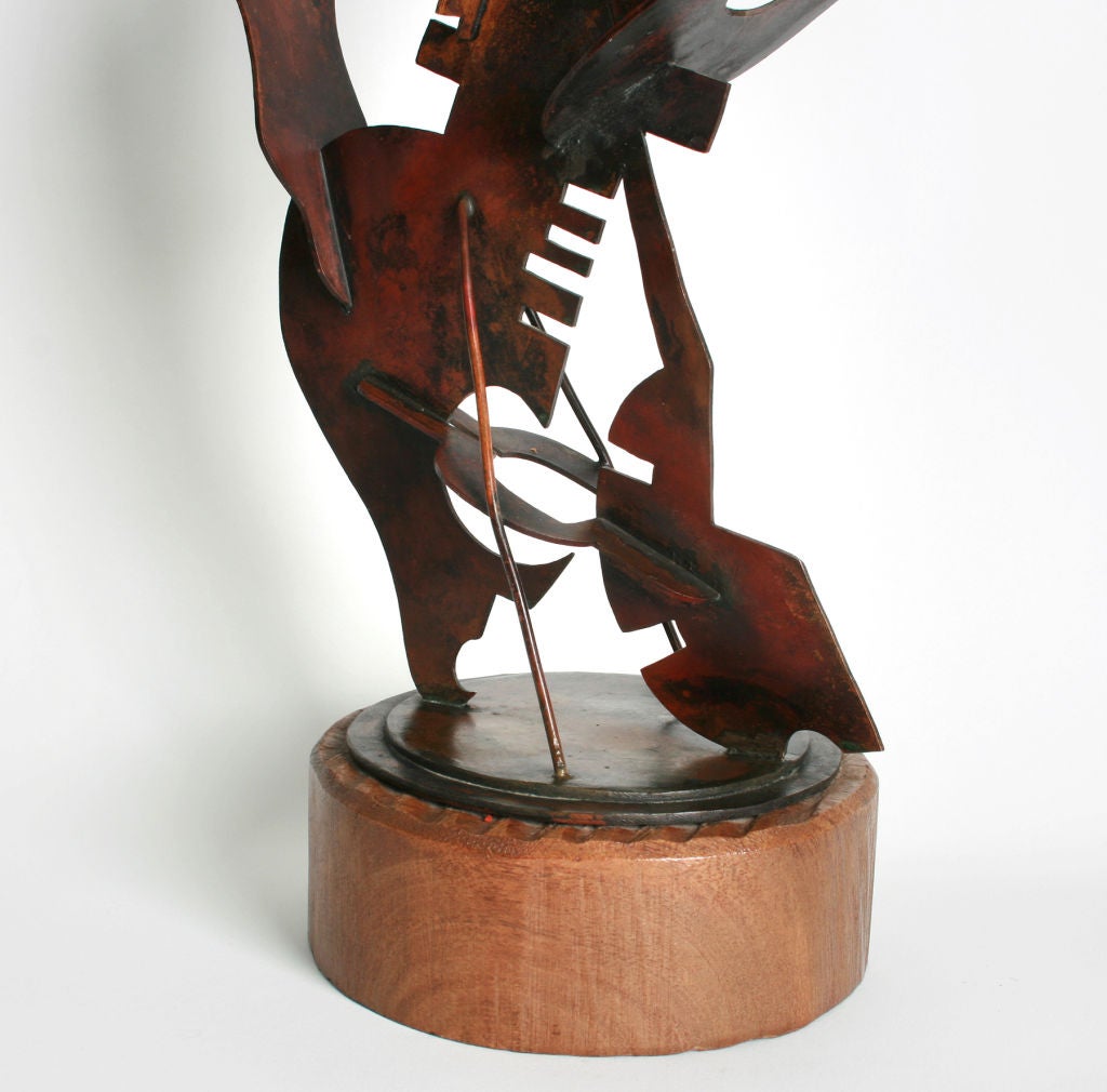 Mid-20th Century Cubist Sculpture by Carl Pappe For Sale