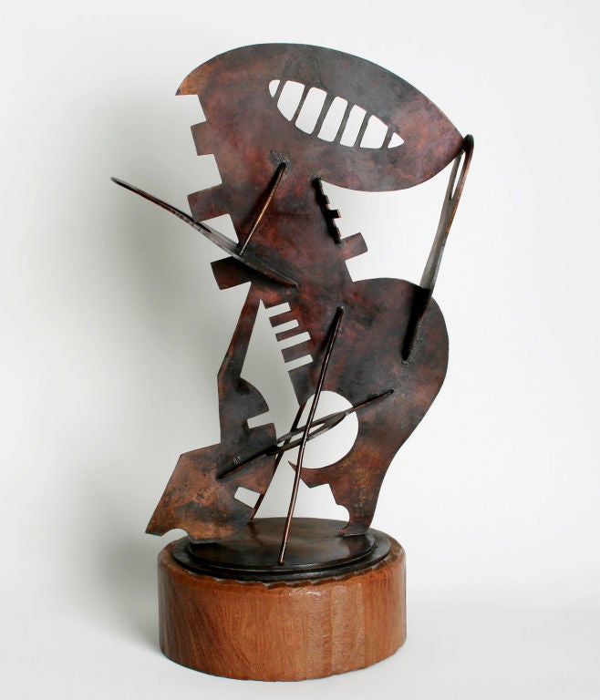 American Cubist Sculpture by Carl Pappe For Sale