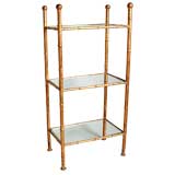 Gilt Bamboo Etagere