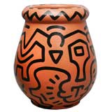 Keith Haring Ceramic Vessel