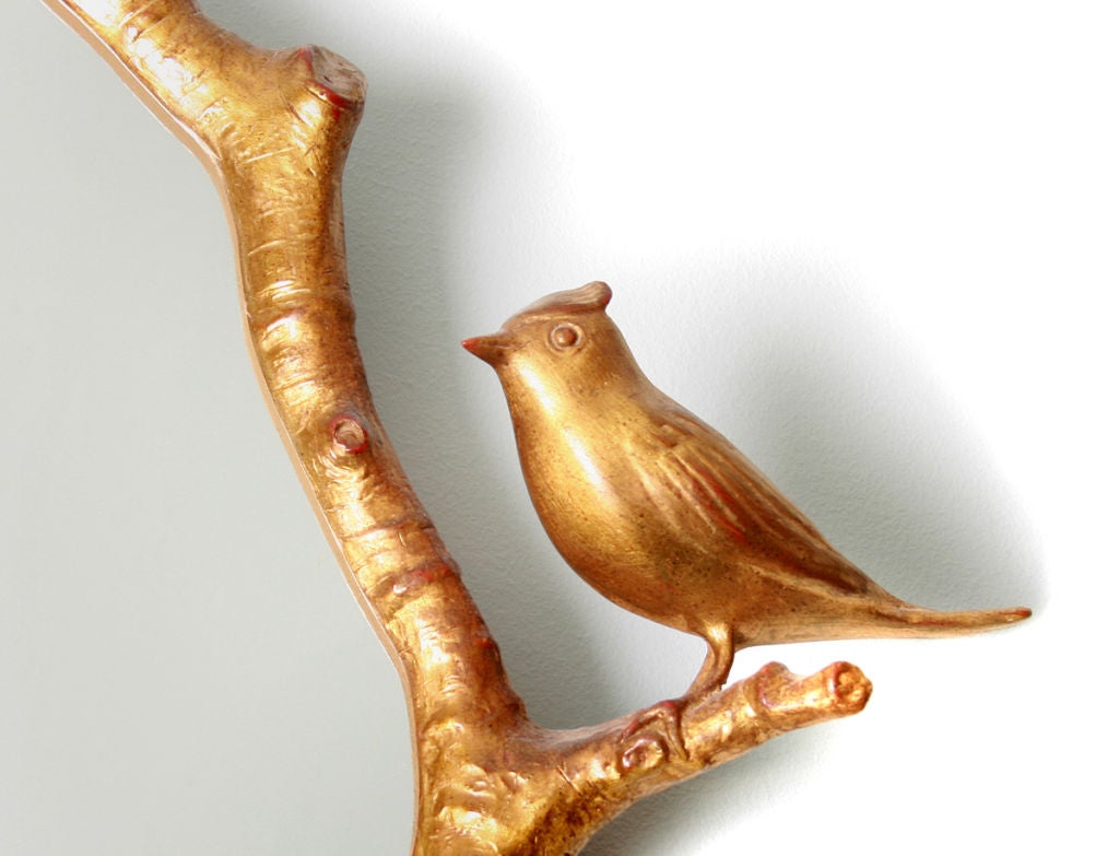 gold bird mirror
