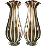 Pair of Large Murano Vases
