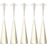 Tapio Wirkkala Set of Five Sterling Modernist Candlesticks