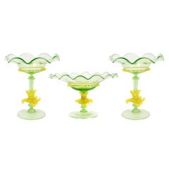 Venetian Compote Trio