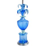 Blue Murano Glass Marbro Lamp