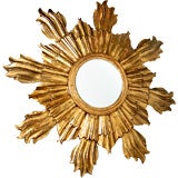 Gold Gilt French Star Burst Mirror