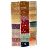 Rare Chinese Art  Deco Color Sampler Rug