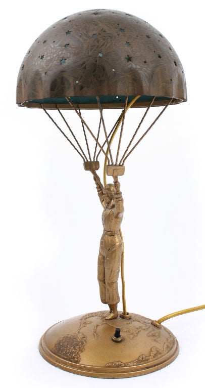 American Amelia Erhardt Parachute Lamp
