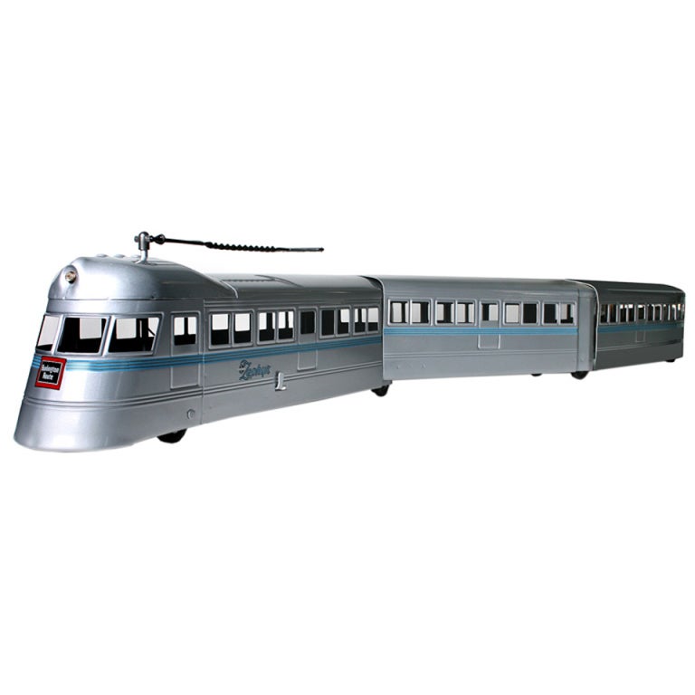 1935-36 Buddy L Burlington Zephyr Train  Modern Age Pull Toy