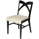 Vintage Set of 6 1940
s  Dining chairs with stylized X backs