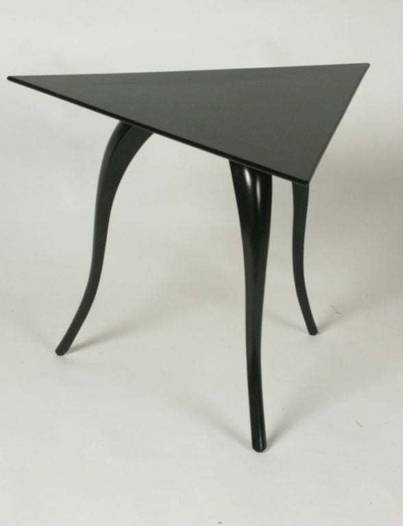 Lamp or occasional table with elegant splayed legs.