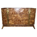 Coconut shell  Chest of drawers with Brass Buckle Hardware