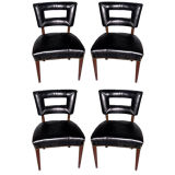 Set of 4 Billy Haines style  1940's dining chairs