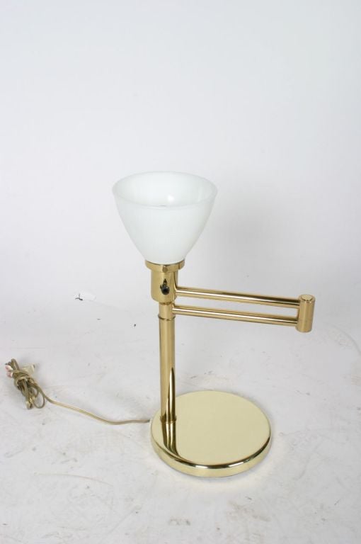 American Pair of  swing arm Nessen table lamps