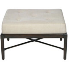 Pair of 1950s Design Custom Made X-Base Bench or Ottoman 7