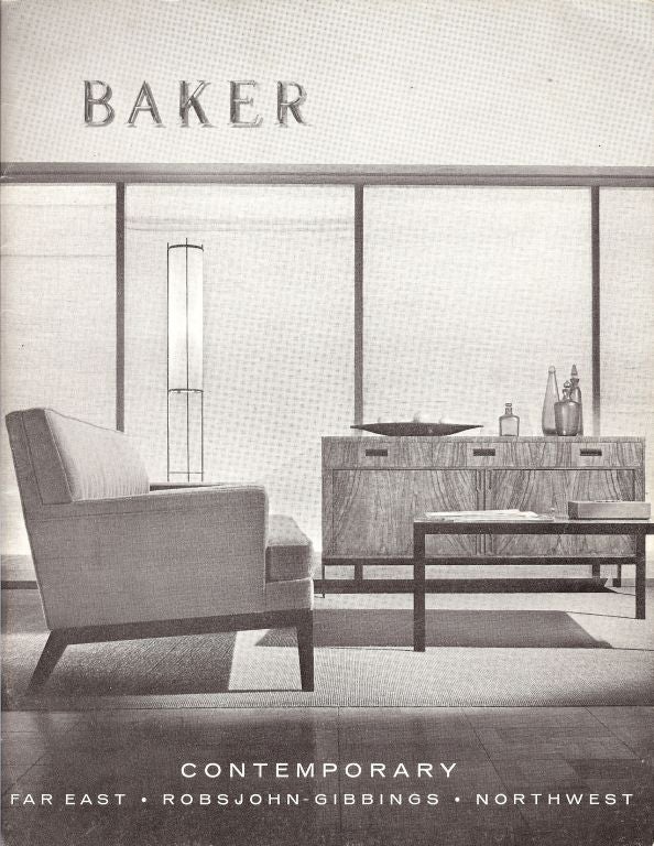 Rare Set of 8  T. H. Robsjohn Gibbings dining chairs for Baker 3