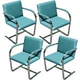 Set of 4 Mies Van Der Rohe Brno Knoll chairs