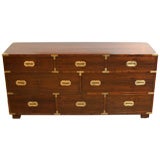 Rosewood campaign style chest from the 1970s