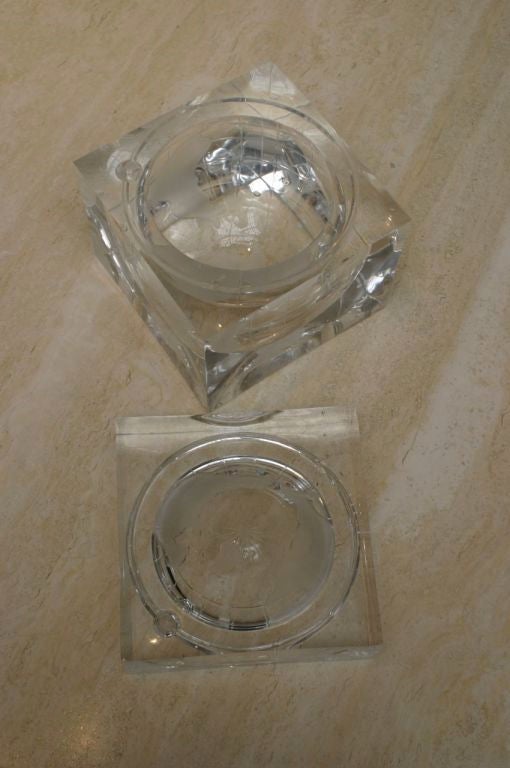 Lucite Globe Ice bucket