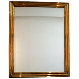 Large Chapman Mirror with stepped bronze frame