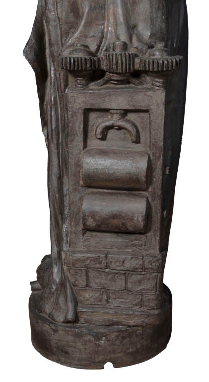 STATUE/TORCHIERE OF A HEROIC MAIDEN 1