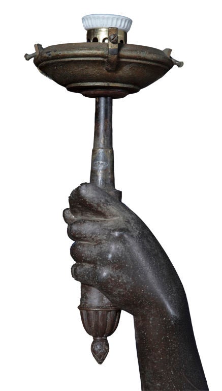 STATUE/TORCHIERE OF A HEROIC MAIDEN 3