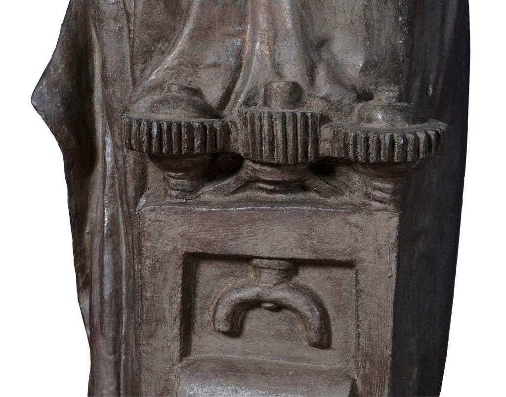 STATUE/TORCHIERE OF A HEROIC MAIDEN 5