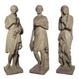 Three Carved Statues Of The Seasons