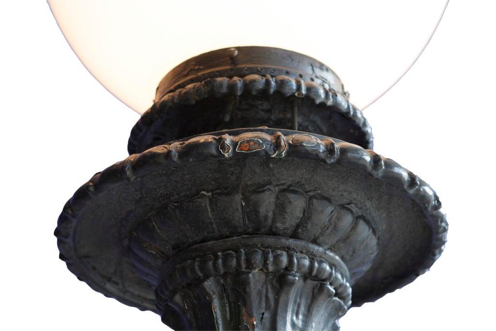 Pair of Cast Iron Torchiere Lights 2