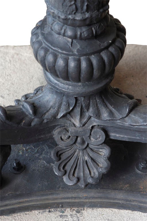 Pair of Cast Iron Torchiere Lights 3