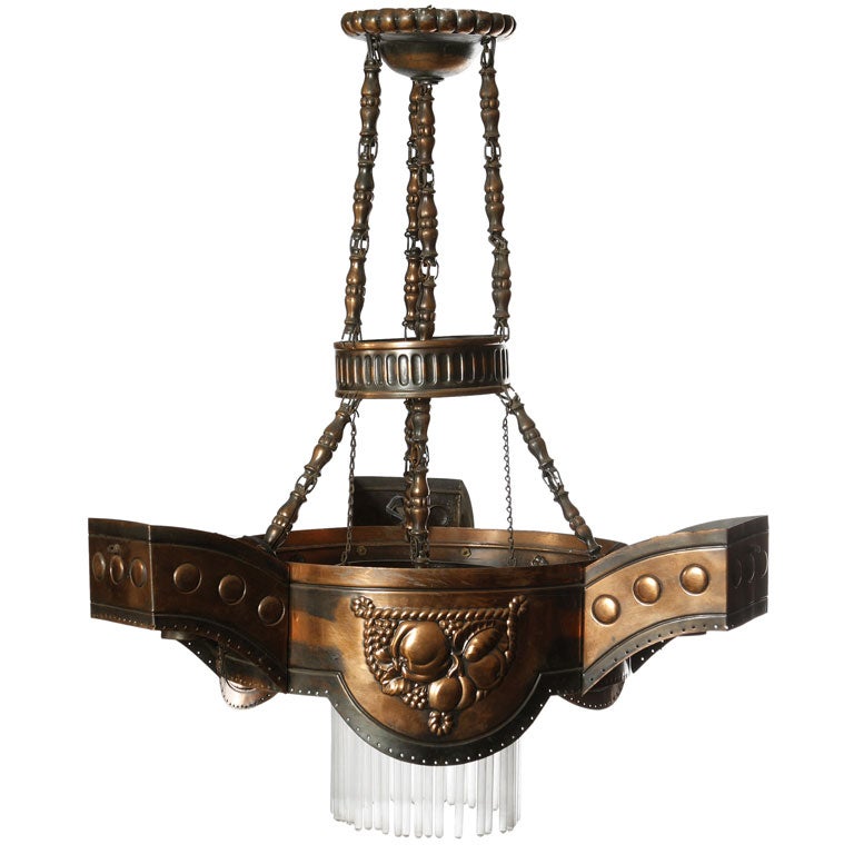 ART NOUVEAU LIGHT FIXTURE